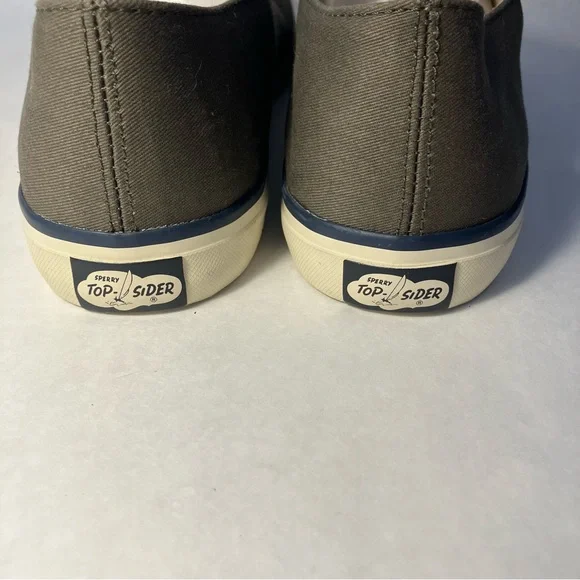 Sperry Top Sider Sneaker Men's brown Retro Deck Shoes canvas Size 11.5 - Picture 3 of 6